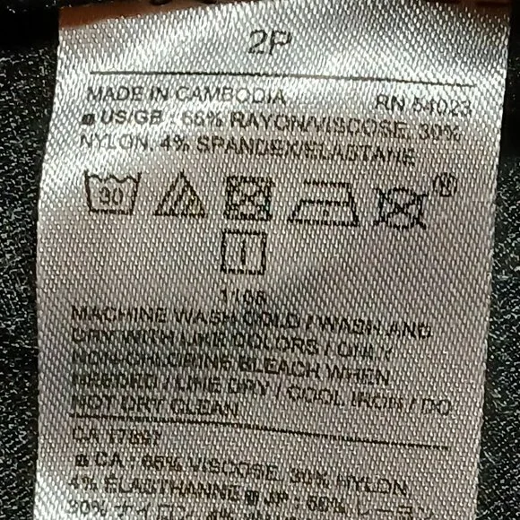 BANANA REPUBLIC Dark Gray Ponte Stretch Dress Pants NWOT - Picture 9 of 10